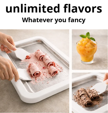 plancha de hielo para hacer helados